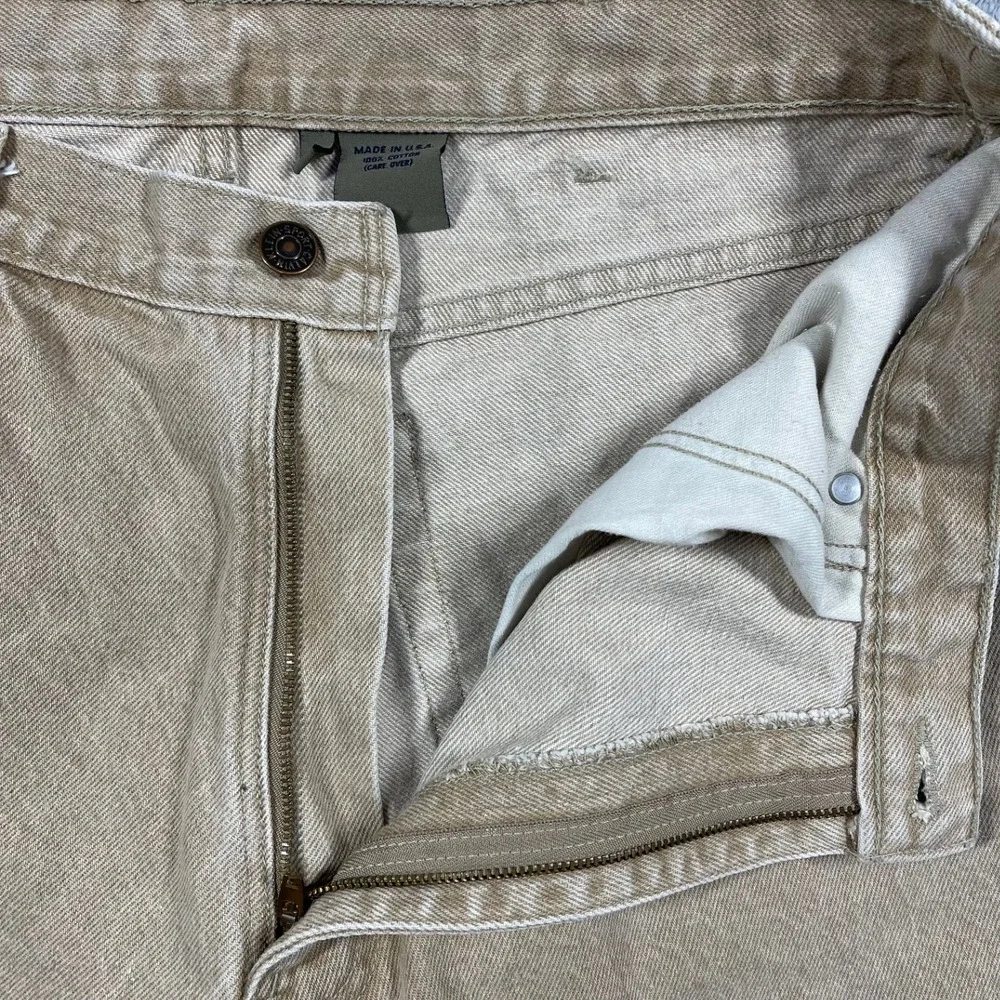 Calvin Klein Sport Jeans Mens 36(33x34) Tan VTG Union Made USA 100% Cotton Denim